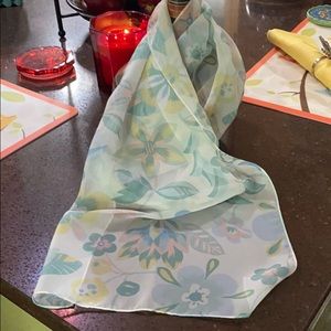 Pastel scarf  with flowers